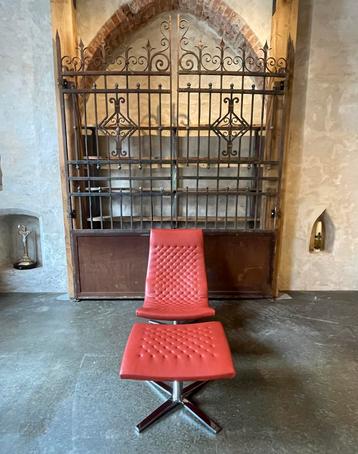 De Sede ds-51 lounge- draaifauteuil met ottoman beschikbaar voor biedingen