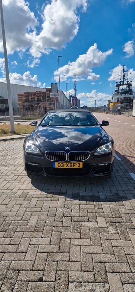 BMW 6-Serie 640I Cabrio 3.0 235KW Aut8 2012 Zwart, Auto's, BMW, Particulier, 6-Serie, ABS, Achteruitrijcamera, Adaptieve lichten