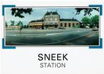 Ansichtkaart station Sneek, Ophalen of Verzenden, Ongelopen, Friesland