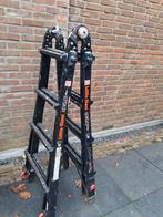 Uitschuifbare Laddertrap met verstelbare poten, Doe-het-zelf en Verbouw, Ladders en Trappen, Ophalen, Gebruikt, Trap, Opvouwbaar of Inschuifbaar