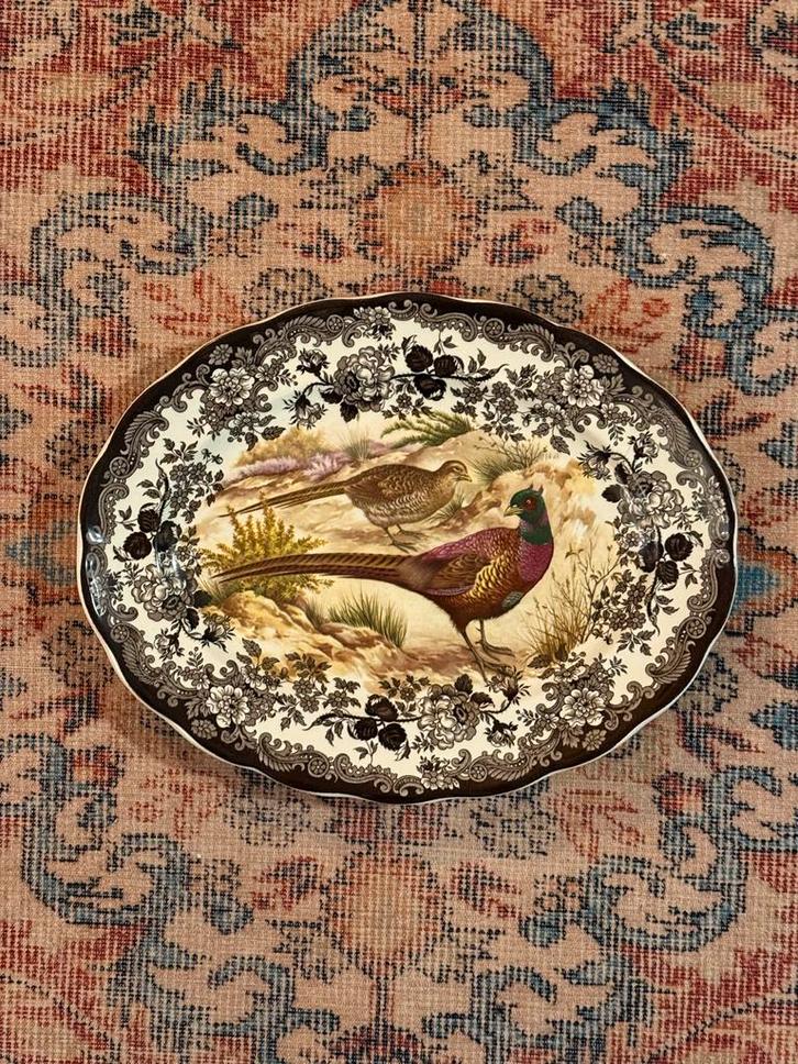 Palissy Royal worcester servies bord fasant jachtservies, Antiek en Kunst, Antiek | Schalen, Ophalen of Verzenden