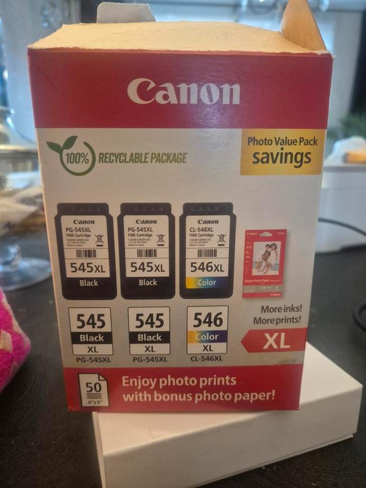 Canon Cartridges PG-545XL/CL-546XL - Nieuw!, Computers en Software, Printerbenodigdheden, Nieuw, Ophalen of Verzenden