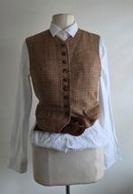 Pauw 2 linnen gilet zandkleur  38, Maat 38/40 (M), Verzenden, Beige, Pauw