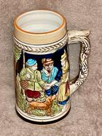 Duitse Aardewerk Bierpul met Drie Personen. (MPV), Antiek en Kunst, Ophalen of Verzenden