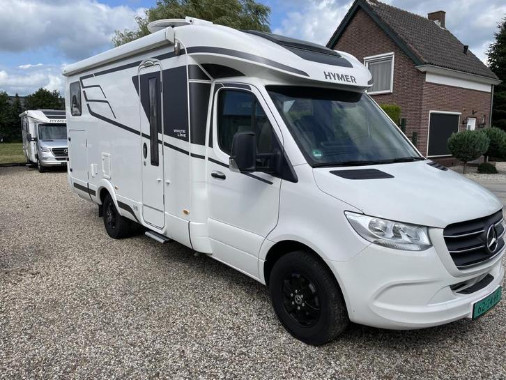 Hymer B-MCT 600 White-Line Mercedes Automaat Bomvol Opties, Caravans en Kamperen, Campers, Bedrijf, tot en met 2, Half-integraal