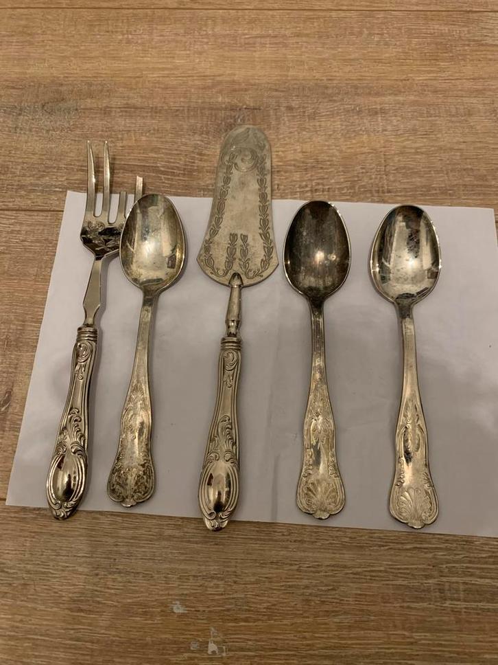 Zilveren bestekset 800 zilver, Antiek en Kunst, Antiek | Goud en Zilver, Ophalen of Verzenden