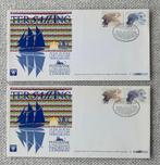 5 enveloppen TERSAILING 1989 - LUTINE ZEILRACE, Envelop, Verzenden