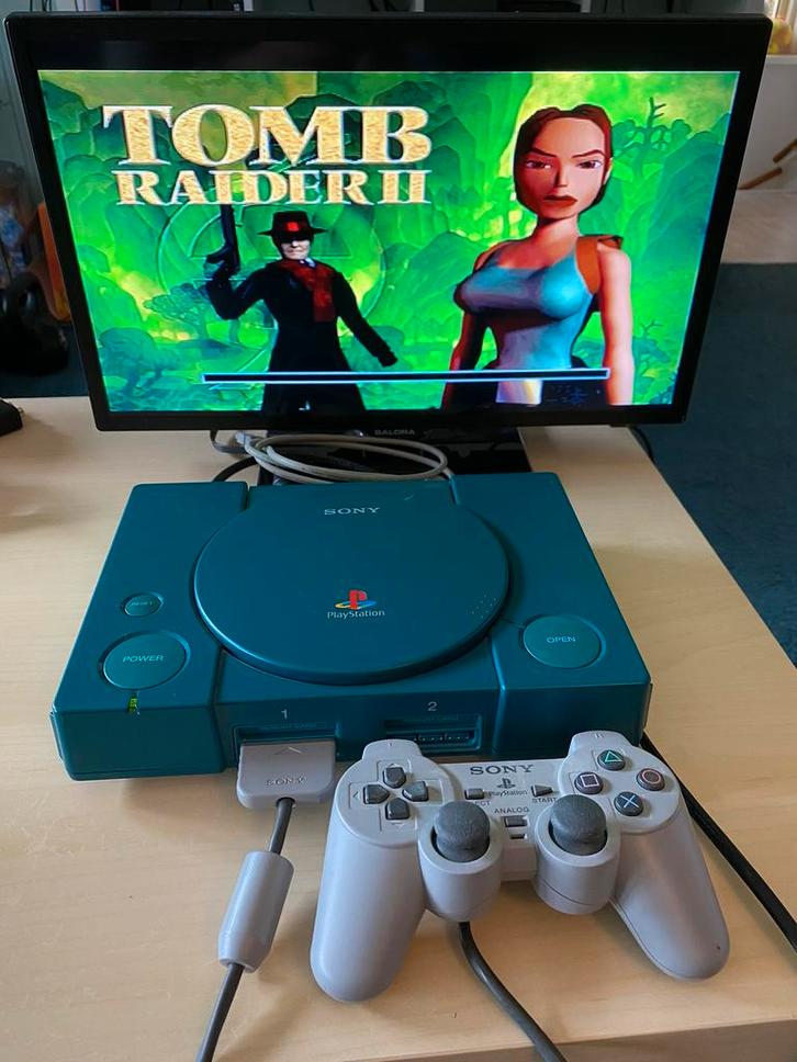 Playstation PS1 Debug Station DTL-H1202 PAL Jade Green, Spelcomputers en Games, Spelcomputers | Sony PlayStation 1, Zo goed als nieuw