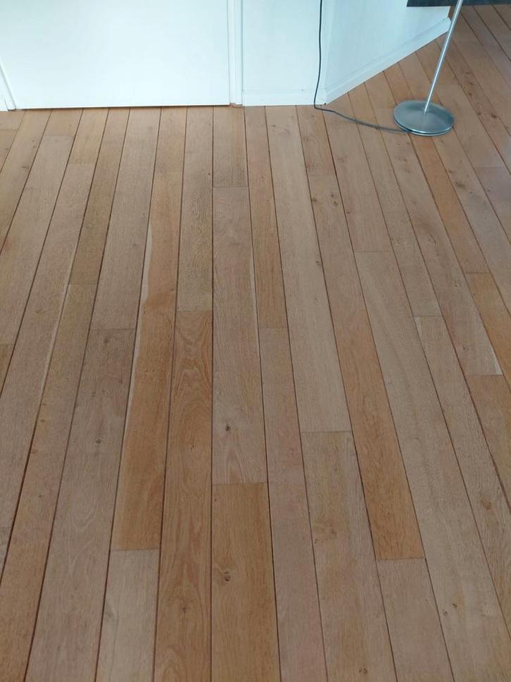 22mm dik eikenparket 46m2, zelf uithalen 1e wk maart '26, Doe-het-zelf en Verbouw, Vloerdelen en Plavuizen, Parket, Hout, 150 cm of meer