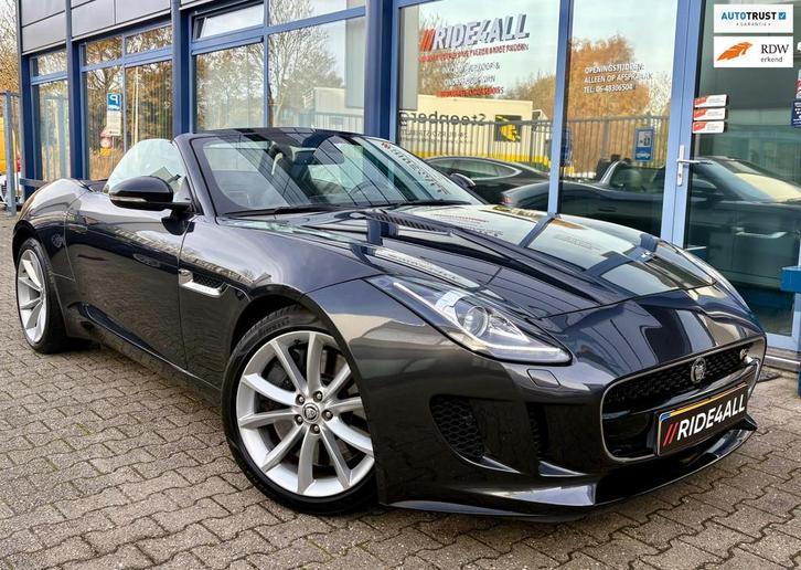Jaguar F-TYPE 3.0 V6 S Cabrio/380PK/Camera/Stuurvw/Meridian!, Auto's, Jaguar, Bedrijf, Te koop, F-type, ABS, Achteruitrijcamera