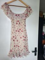 PROGRESS jurkje mt 36 off shoulder crème met bloemetjes, Beige, Progress, Ophalen of Verzenden, Zo goed als nieuw