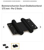 Bommer scharnier voor klapdeur, zwart dubbelwerkend, 4 stuks, Ophalen of Verzenden, Nieuw, Scharnier