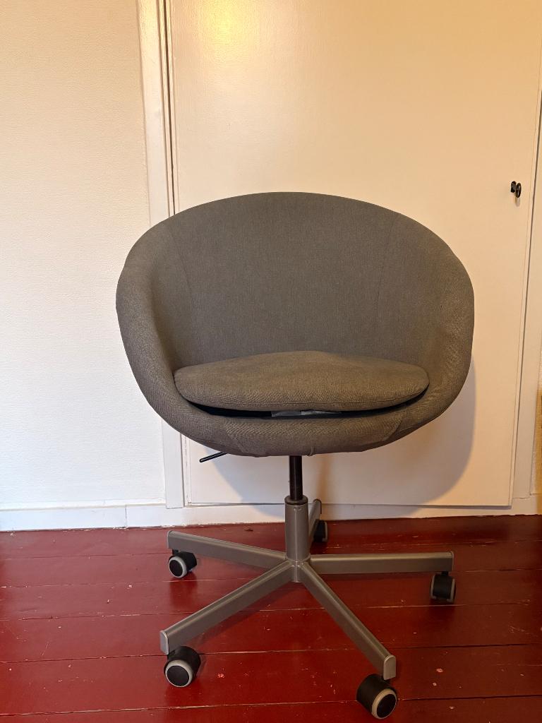 burreaustoel grijs, Ophalen, Gebruikt, Grijs, Bureaustoel