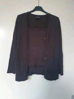 Copines styled by Claudia Sträter top en vestje. Amper gedra, Maat 38/40 (M), Bruin, Ophalen of Verzenden, Zo goed als nieuw