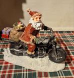 Kerstman op Motor - Polystone Beeld, Diversen, Kerst, Ophalen of Verzenden, Zo goed als nieuw