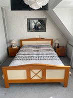 2 persoons ledikant 210 x 160 cm, Huis en Inrichting, Slaapkamer | Bedden, Ophalen, 210 cm, Tweepersoons, Zo goed als nieuw