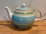 Kleurrijke theepot print, Keramiek, Overige typen, Ophalen of Verzenden, Zo goed als nieuw