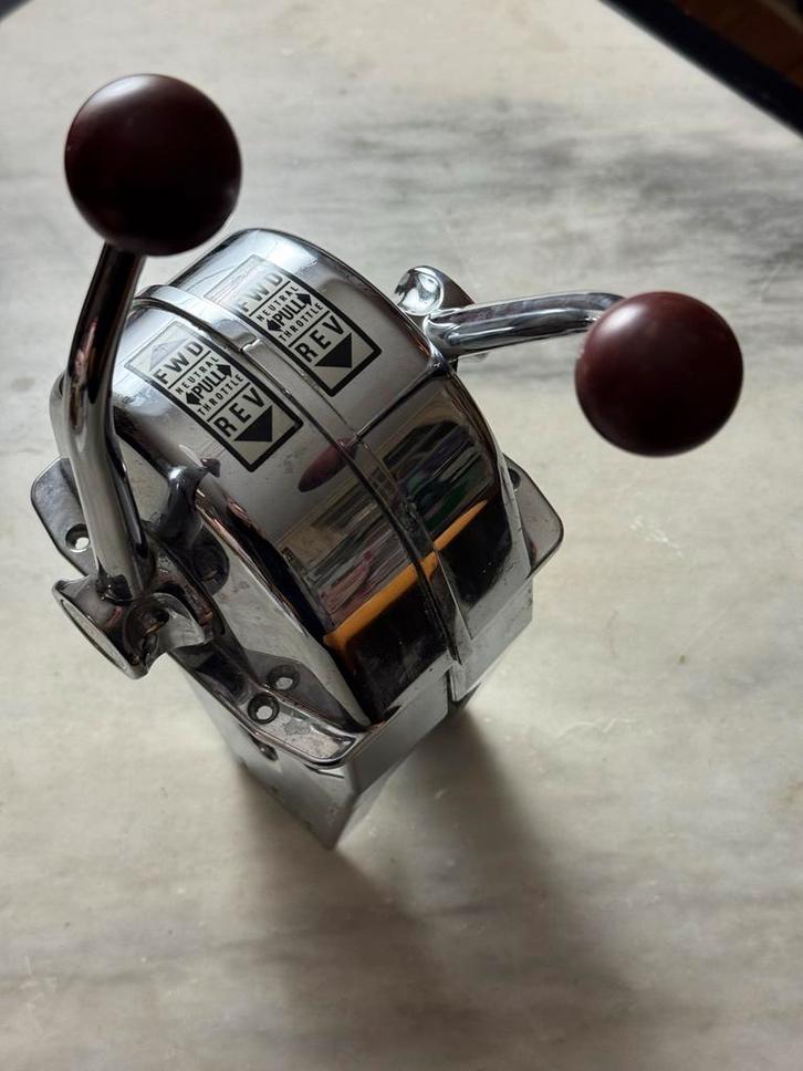 Dubbele Morsehendel voor 2 Motoren op een jacht, Watersport en Boten, Bootonderdelen, Gebruikt, Motor en Techniek, Motorboot, Ophalen of Verzenden