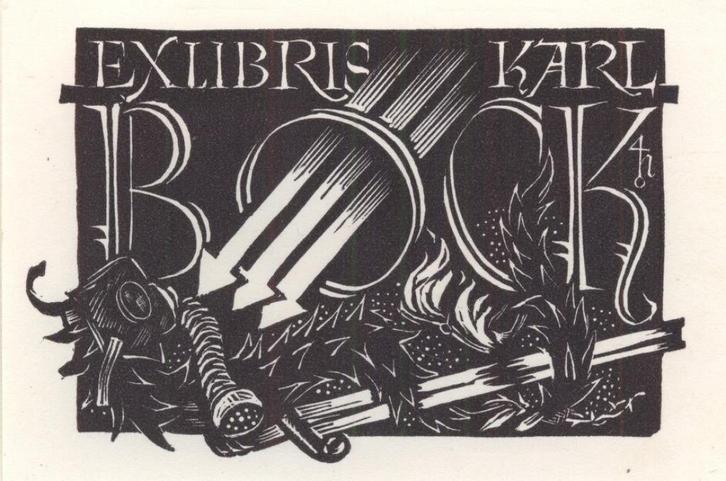 1207 Ex Libris Oostenrijk : Toni Hofer, z.j., Antiek en Kunst, Kunst | Etsen en Gravures, Verzenden