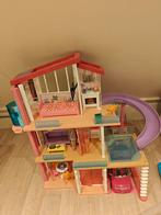 Super groot barbie huis met auto, Ophalen, Zo goed als nieuw, Poppenhuis