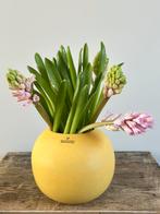 Zonnige gele vaas vintage keramiek villeroy en boch, Ophalen of Verzenden, Zo goed als nieuw, Aardewerk of Porselein, Minder dan 50 cm