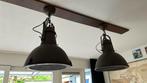 2 industriële hanglampen, Huis en Inrichting, Lampen | Hanglampen, Ophalen of Verzenden, Zo goed als nieuw
