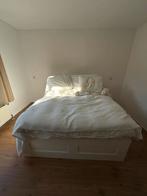 Tweepersoonsbed met elektrische lattenbodems, Ophalen, Zo goed als nieuw, Tweepersoons