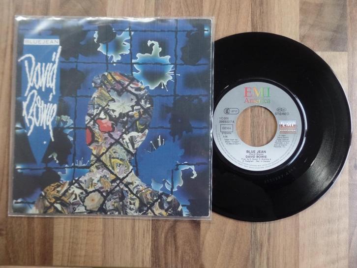 single  David Bowie - Blue Jean, Cd's en Dvd's, Vinyl Singles, Gebruikt, Single, Rock en Metal, 7 inch, Ophalen of Verzenden