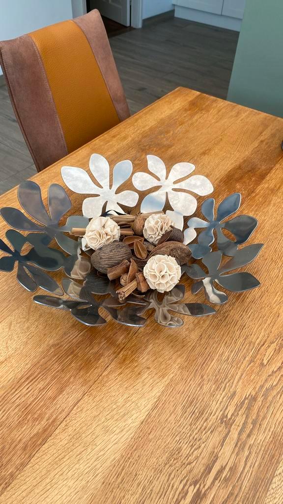 Decoratieve Schaal met Bloemen Design, Huis en Inrichting, Woonaccessoires | Schalen en Manden, Zo goed als nieuw, Schaal, Overige vormen