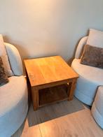 Teak houten (bijzet) tafel 60 x 60 cm, Huis en Inrichting, Tafels | Bijzettafels, Ophalen, Vierkant, 55 tot 75 cm, 45 tot 60 cm