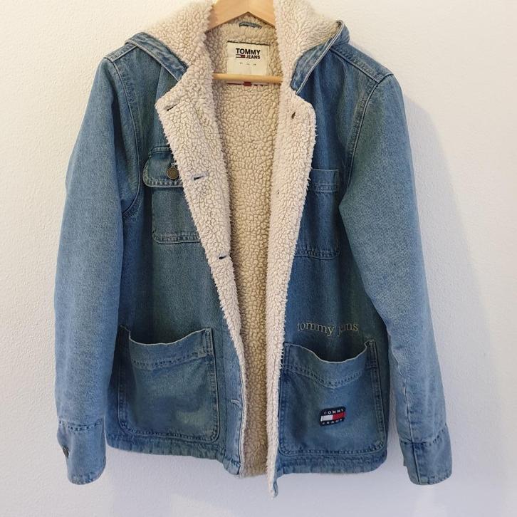 Tommy Hilfinger Teddy jas m, Kleding | Dames, Jassen | Zomer, Nieuw, Maat 38/40 (M), Blauw, Ophalen of Verzenden