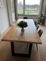 Eettafel hout groot, 50 tot 100 cm, Gebruikt, Rechthoekig, Ophalen