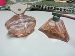 Antieke parfumverstuiver en sieradenglas., Ophalen of Verzenden