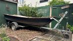 Polyester boot met motor en trailer, Watersport en Boten, Ophalen, Gebruikt, Overige typen, Motorboot