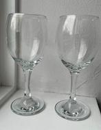 2 wijn glazen, Ophalen, Gebruikt, Glas, Glas of Glazen