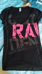 G-Star, Kleding | Dames, T-shirts, Ophalen, Zo goed als nieuw, Zwart, Korte mouw