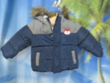 blauw grijs bont gevoerde jas capuchon 1 jr In Extenso beschikbaar voor biedingen
