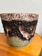 Fat lava bloempot Dümler Breiden West-Germany Keramik 14 cm, Rond, Nieuw, Ophalen of Verzenden, Minder dan 25 cm