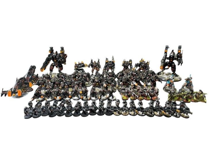 Warhammer 40K Tau Painted Army 2400 Points, Hobby en Vrije tijd, Wargaming, Zo goed als nieuw, Warhammer, Ophalen of Verzenden