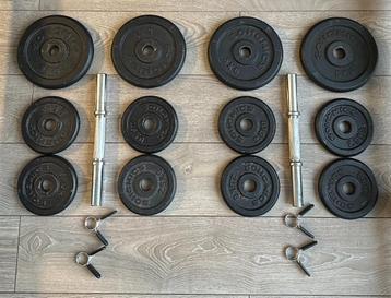 Verstelbare dumbbell set 40kg gietijzer beschikbaar voor biedingen