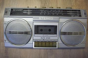 Sharp radio met cassettedeck type GE-4343 beschikbaar voor biedingen