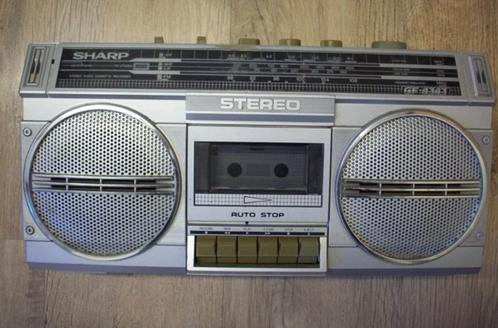 Sharp radio met cassettedeck type GE-4343, Verzamelen, Elektronische Apparatuur, Ophalen of Verzenden