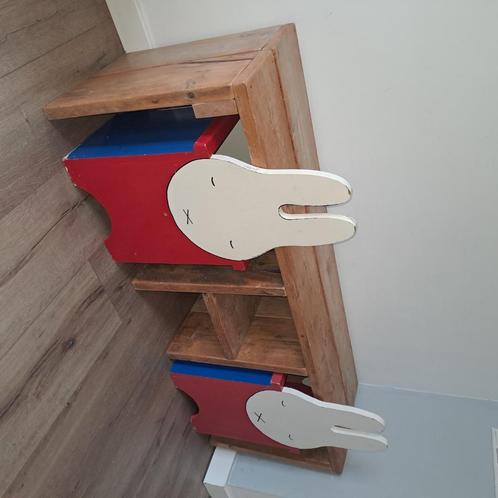 Speelset -> Speel en tekentafel met 2 nijntjes stoelen., Kinderen en Baby's, Kinderkamer | Tafels en Stoelen, Gebruikt, Stoel(en)