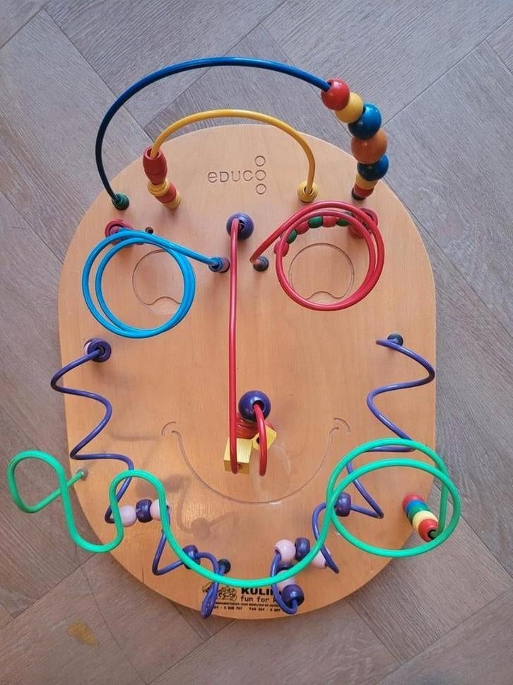 Groot Kralenbord Educo Kuling 50x35 crechekwaliteit, Ophalen of Verzenden, Gebruikt, Overige typen