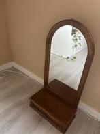 Vintage spiegelkast met lade, Ophalen, Ovaal, Minder dan 50 cm