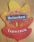 bierviltje van Heineken Tarwebok in de vorm van herfstblad, Viltje(s), Heineken, Ophalen of Verzenden, Zo goed als nieuw