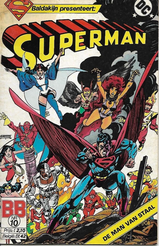 Superman - Nr. 10: De man van Staal, Eén comic, Ophalen of Verzenden, Gelezen, Amerika