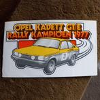 Oude sticker.   OPEL KADETT GT/E.  Rally Kampioen 1977., Verzamelen, Ophalen of Verzenden, Zo goed als nieuw, Overige typen