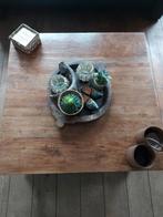Mooie vierkante salontafel 1x1m, Huis en Inrichting, Tafels | Salontafels, Ophalen, Gebruikt, 50 tot 100 cm, Vierkant
