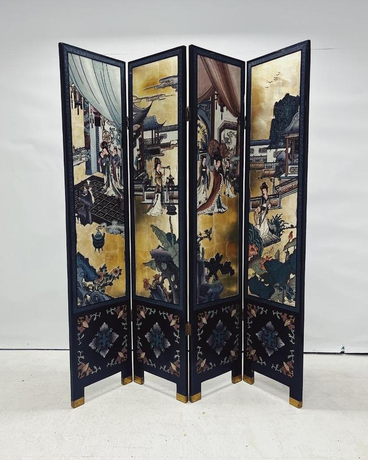 Vintage Kamerscherm Chinees, Huis en Inrichting, Woonaccessoires | Kamerschermen, Gebruikt, Ophalen